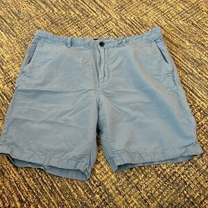 JOHN VARVATOS SHORTS MENS BLUE LINEN Blend Golf Cruise Casual Designer - 38